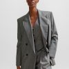 Hugo Boss Tailored Jackets-Slim-fit jacket in Italian virgin-wool sharkskin-hugoboss 4