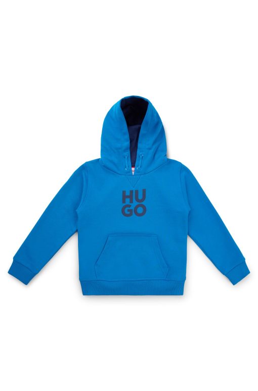 Hugo Boss-Kids' hoodie with stacked logo-boss hugo