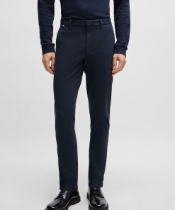 Hugo Boss Pants-Slim-fit chinos in a stretch-cotton blend-hugo boss near me