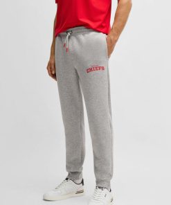 Hugo Boss Sweatshirts and Jogging Pants-BOSS x NFL signature-tape tracksuit bottoms with special branding-hugoboss