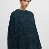 Hugo Boss Sweaters and Cardigans-Wool-blend sweater with cable-knit structure-hugo boss store near me 4