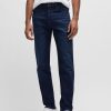 Hugo Boss-Slim-fit trousers in a wool blend with silk-hugo boss near me 4