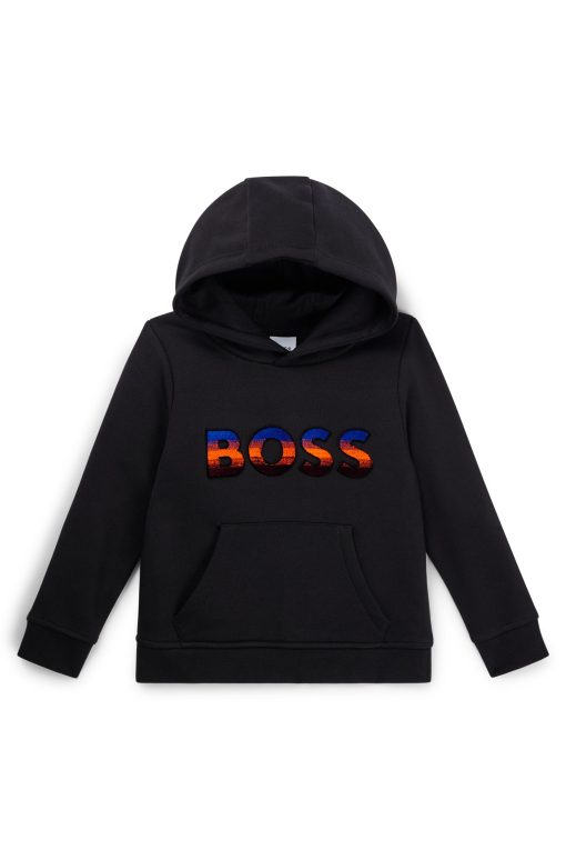 Hugo Boss-Kids' hoodie with embroidered gradient logo-boss outlet