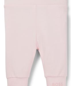 Hugo Boss-Baby leggings in stretch cotton with logo-print hem-hugo boss store