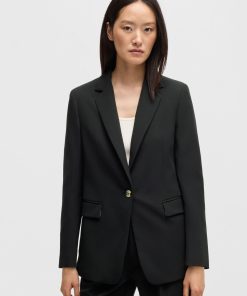 Hugo Boss Tailored Jackets-Single-breasted jacket in stretch fabric-hugo by hugo boss