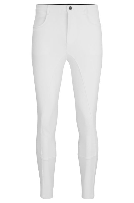 Hugo Boss-Equestrian full-grip breeches in power-stretch material-hugo boss outlet - Image 2