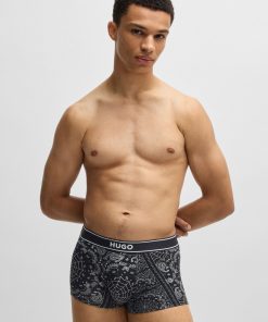 Hugo Boss Underwear-Stretch-cotton trunks with seasonal print-hugo boss outlet 2