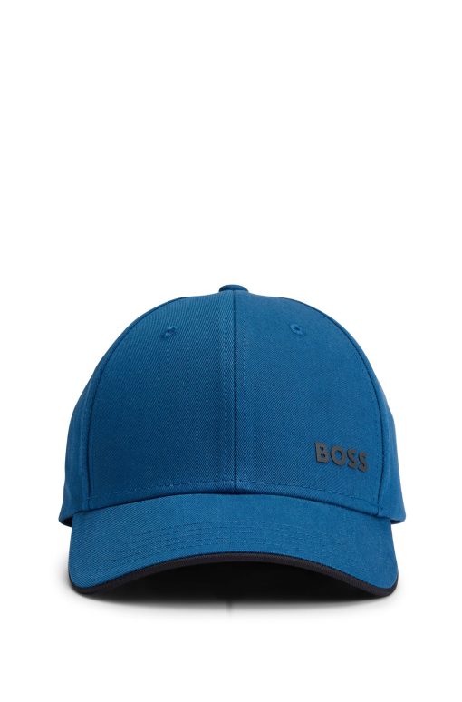 Hugo Boss-Logo-print cap in cotton twill-boss outlet - Image 2