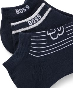 Hugo Boss Socks-Three-pack of ankle-length socks with branding-boss hugo 2