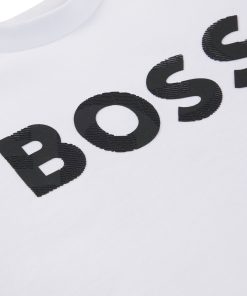 Hugo Boss-Kids’ long-sleeved T-shirt in cotton with logo detail-hugo boss outlet 2