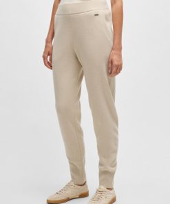 Hugo Boss-Knitted trousers in wool and cashmere-boss hugo