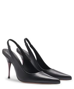 Hugo Boss Pumps-NAOMI x BOSS slingback pumps in smooth leather-hugo boss sale