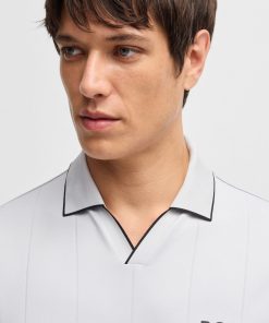 Hugo Boss Polo Shirts-BOSS x Matteo Berrettini active polo shirt with four-way stretch-boss near me 2