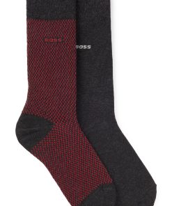 Hugo Boss Socks-Two-pack of regular-length socks with logo details-hugo