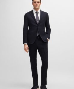 Hugo Boss-Slim-fit trousers in a striped wool blend-boss outlet 2