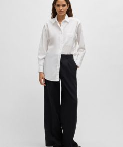 Hugo Boss Blouses-Regular-fit blouse in cotton poplin-hugoboss 2