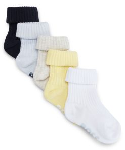 Hugo Boss-Gift-boxed five-pack of baby logo socks-hugoboss