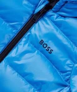 Hugo Boss-Kids’ reversible down jacket with logo details-hugo