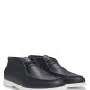 Hugo Boss Boots-Leather jodhpur boots with zip closure and buckled strap-hugo boss near me 4