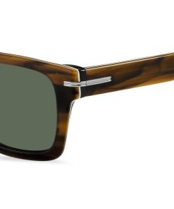 Hugo Boss Eyewear-Patterned-acetate sunglasses with silver-tone hardware-hugo boss outlet 2