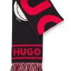 Hugo Boss Scarves-BOSS Ski virgin-wool scarf with logo badge-boss near me 3