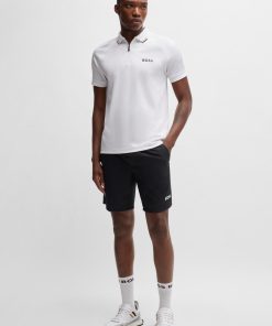 Hugo Boss-BOSS x Matteo Berrettini shorts in quick-dry fabric-hugo boss sale 2