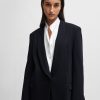 Hugo Boss Tailored Jackets-Regular-fit jacket with edge-to-edge front-boss hugo 3