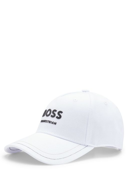 Hugo Boss-Equestrian five-panel cap with logo details-boss store near me - Image 2