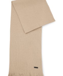 Hugo Boss Scarves-Raschel-knit scarf in merino wool-hugo boss outlet