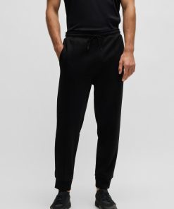 Hugo Boss Sweatshirts and Jogging Pants-Tracksuit bottoms with Double B monogram-hugo boss sale