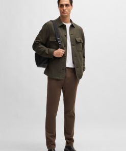 Hugo Boss-Relaxed-fit overshirt in wool-boss outlet 2