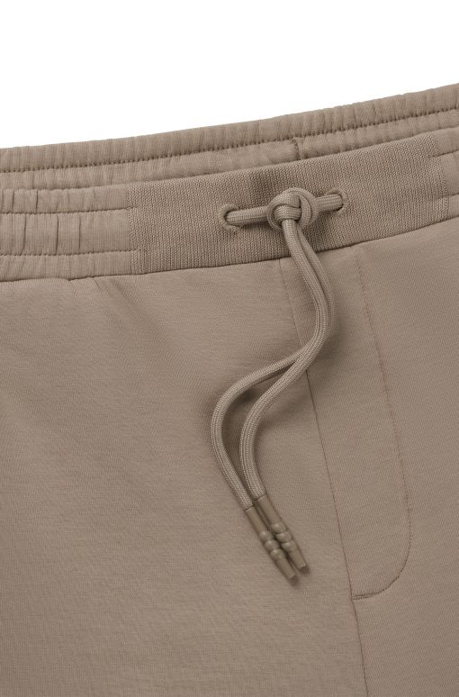 Hugo Boss Sweatshirts and Jogging Pants-Stretch-cotton tracksuit bottoms with embossed logo-boss store - Image 2