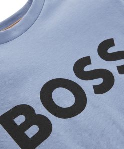 Hugo Boss-Kids’ long-sleeved T-shirt in cotton with logo print-hugo boss store near me 2