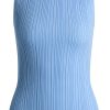 Hugo Boss-Sleeveless ribbed top with sparkle effect-boss store near me 4