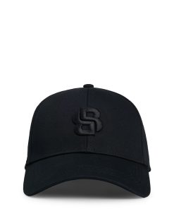 Hugo Boss-Cotton-twill cap with embroidered Double B monogram-hugo boss near me 2