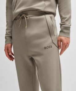 Hugo Boss Sweatshirts and Jogging Pants-Tracksuit bottoms with mirror-effect logo-boss near me 2