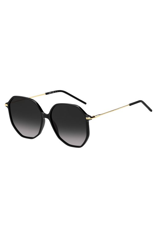 Hugo Boss Eyewear-Black-acetate sunglasses with tubular temples-hugo boss store