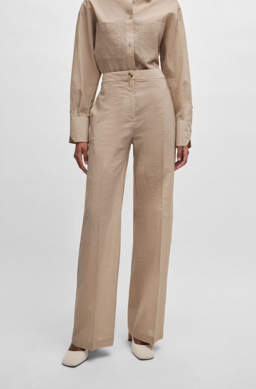 Hugo Boss Pants-Relaxed-fit trousers-boss store near me