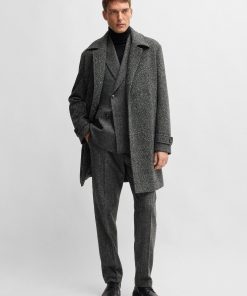 Hugo Boss Sport Coats-BOSS SELECTED BY BECKHAM patterned wool-blend suit jacket-hugo boss outlet 2