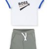 Hugo Boss-Kids’ tracksuit bottoms with monogram inserts-hugo boss outlet 3