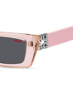 Hugo Boss Eyewear-Pink-acetate sunglasses with 3D monogram-hugo boss sale 2