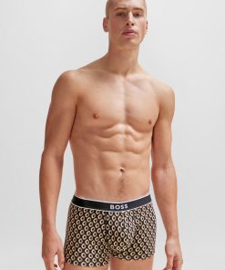 Hugo Boss Underwear-Stretch-cotton regular-rise trunks with seasonal print-hugo by hugo boss 2