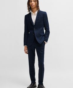 Hugo Boss Sport Coats-Extra-slim-fit suit jacket in performance-stretch cloth-boss near me 2