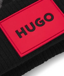 Hugo Boss-Kids’ beanie hat with jacquard-woven cheetah pattern-hugo boss outlet 2