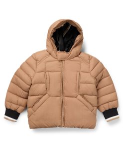 Hugo Boss-Kids’ padded jacket with rubber-effect logo badge-hugo boss store near me 2