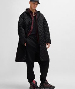 Hugo Boss-Water-repellent quilted coat with detachable sleeves-hugo boss sale