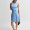 Hugo Boss Dresses-Plissé pleat wrap-front dress with ruffle hem-hugo by hugo boss 3