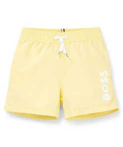 Hugo Boss-Kids’ shorts in French terry with vertical logo print-hugo boss outlet