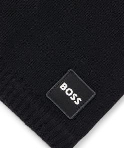 Hugo Boss-Kids’ snood with twill logo badge-boss outlet 2