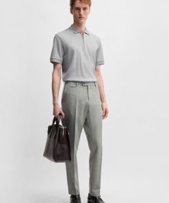 Hugo Boss-Slim-fit trousers in melange wool-hugoboss 2